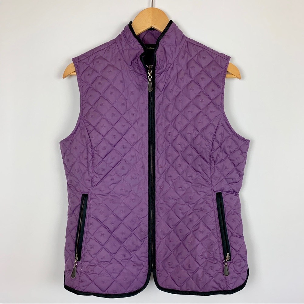 Eddie Bauer Vest Goose Down Quilted Zip Up Puffer